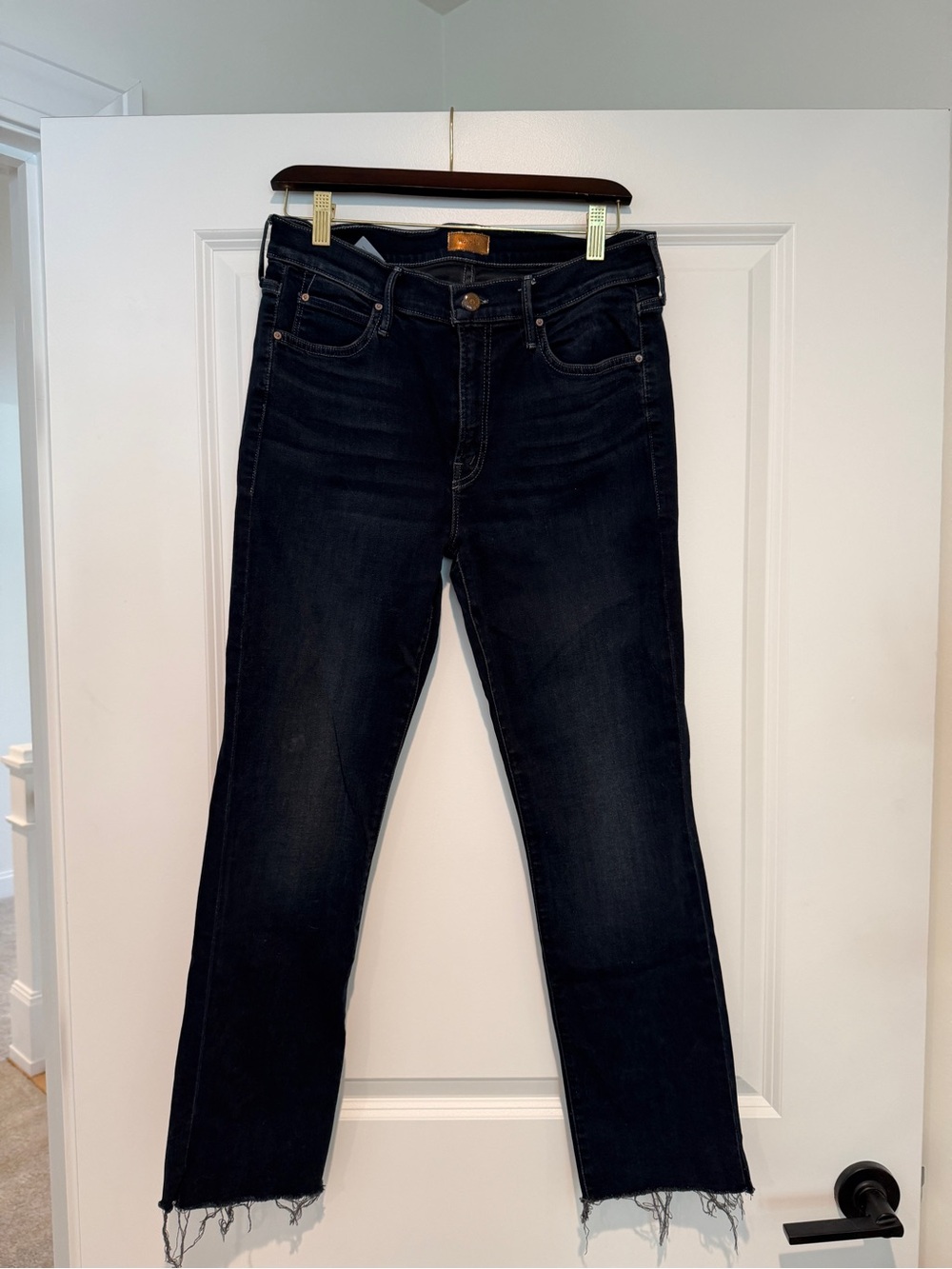 Mother Dark Wash Straight Leg Jeans - Size 29
